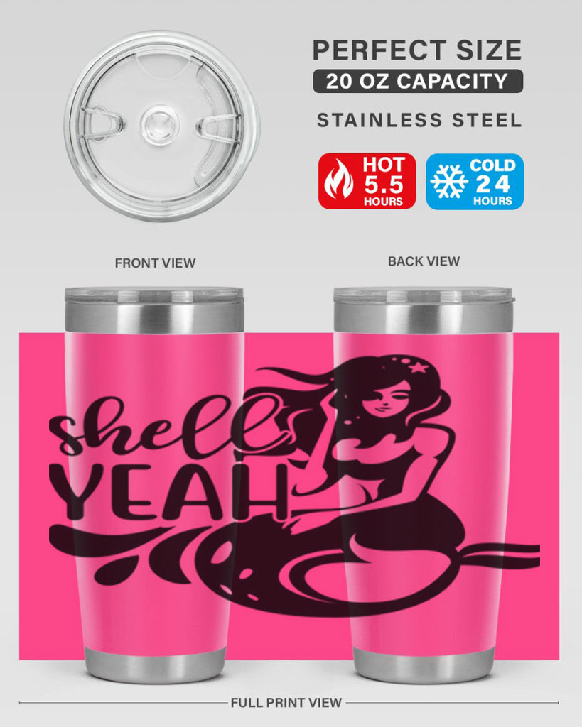 Shell yeah 596#- mermaid- Tumbler