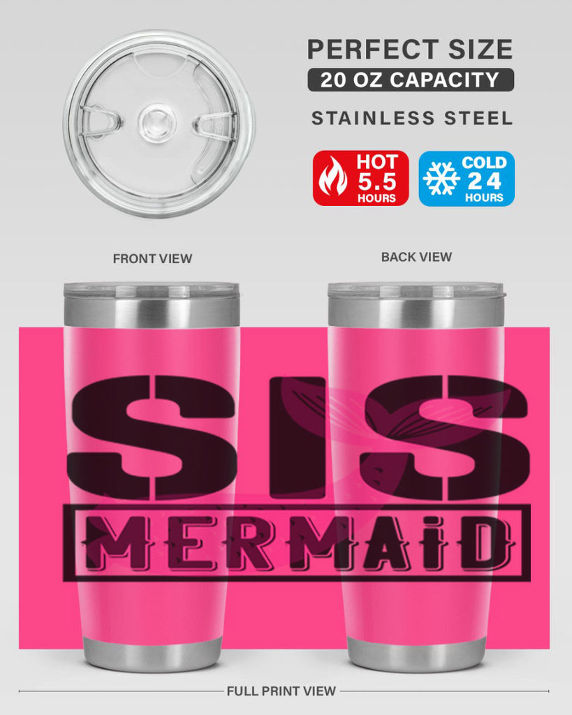 Sis mermaid 599#- mermaid- Tumbler