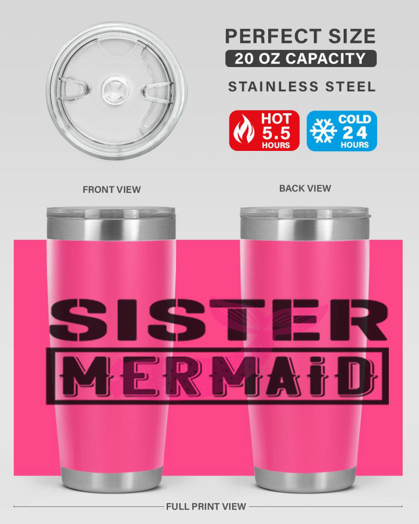 Sister mermaid 600#- mermaid- Tumbler