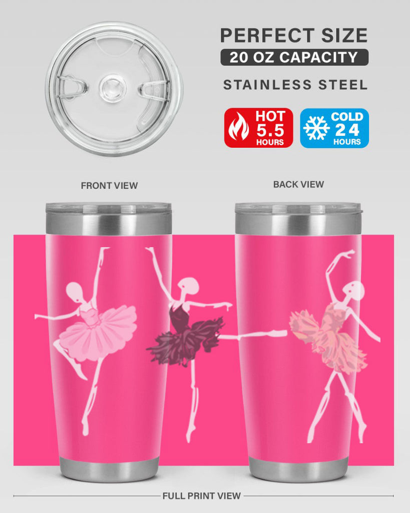 Skeleton Ballerinas Ballet Halloween Ballet 79#- ballet- Tumbler