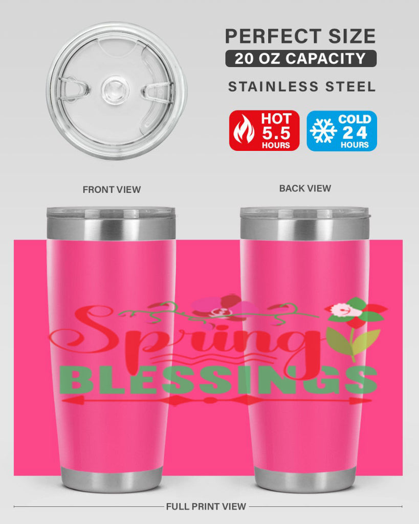 Spring Blessings 418#- spring- Tumbler