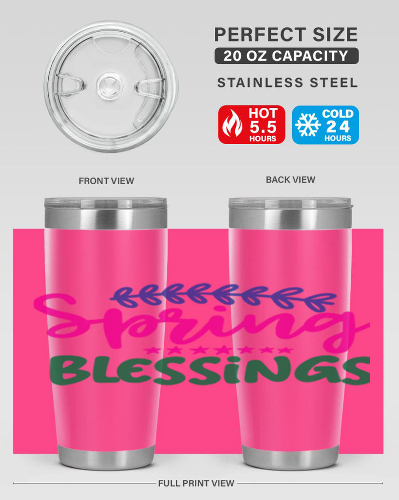 Spring Blessings 419#- spring- Tumbler