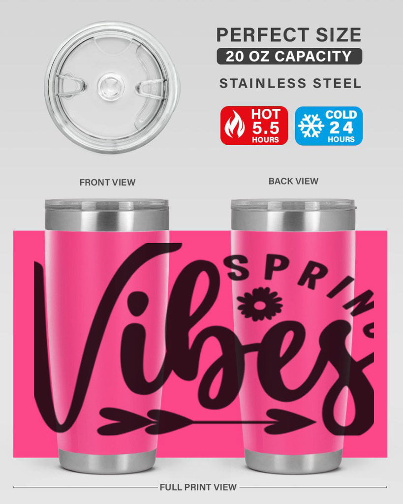 Spring Vibes478#- spring- Tumbler