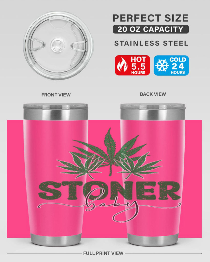 Stoner Baby Sublimation 261#- marijuana- Tumbler