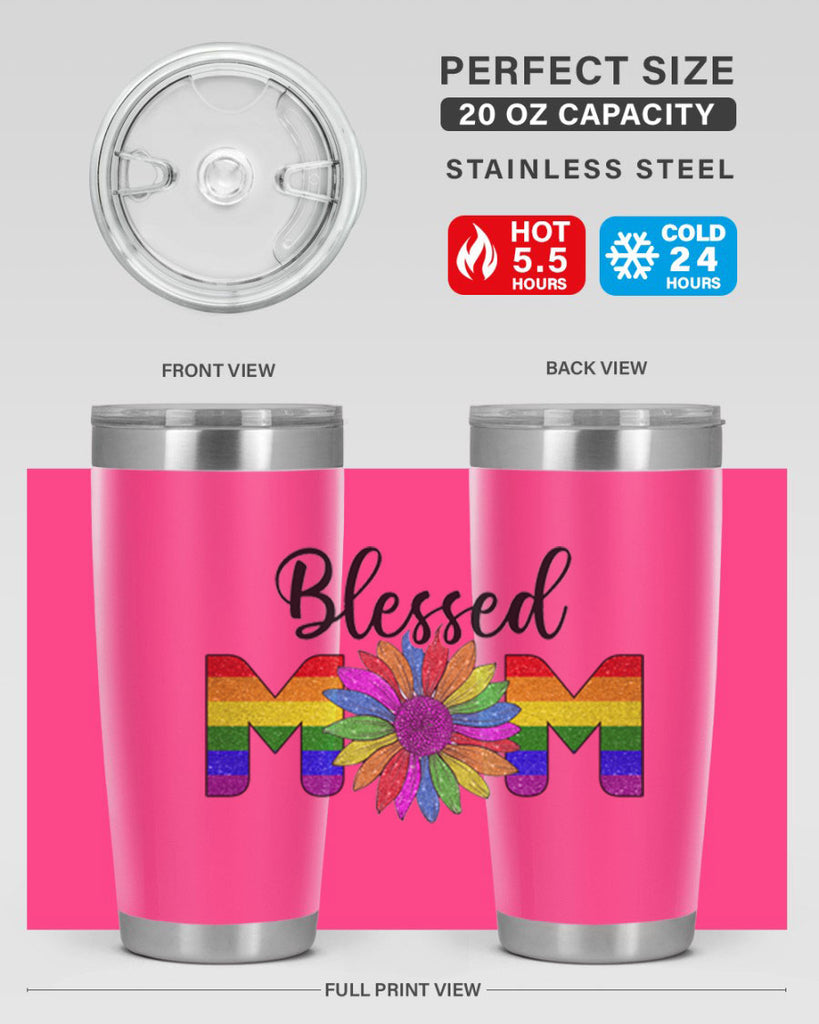 Sunflower Lgbt Blessed Mom  51#- lgbt- Tumbler