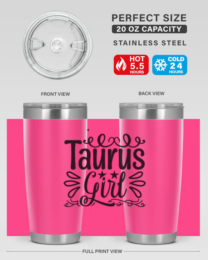 Taurus girl 497#- zodiac- Tumbler