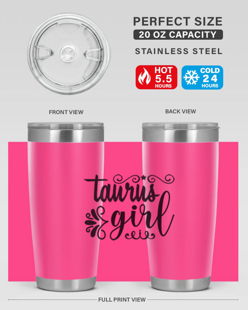 Taurus girl 499#- zodiac- Tumbler