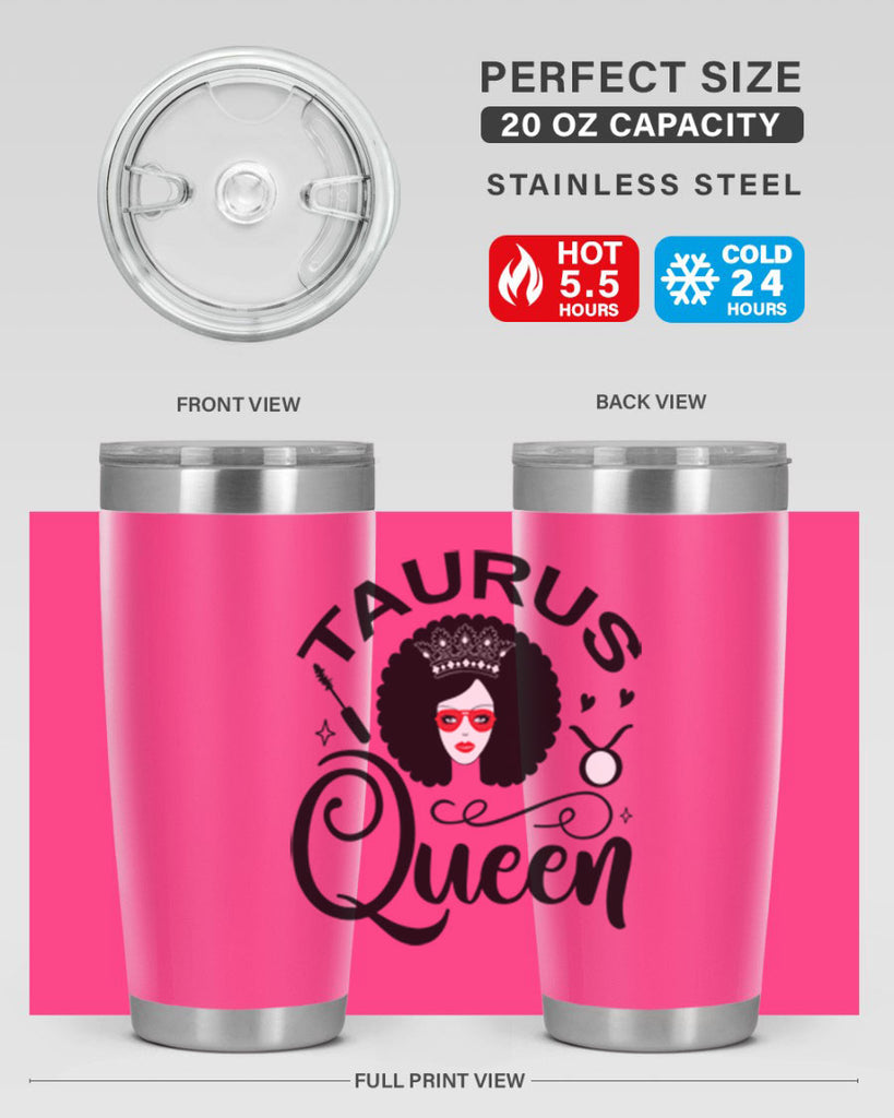 Taurus queen 505#- zodiac- Tumbler