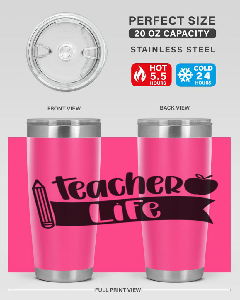 Teacher Life Style 52#- teacher- tumbler