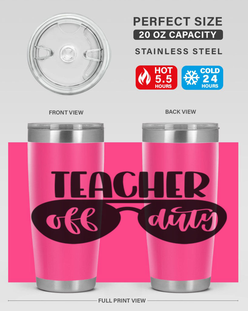 Teacher Off Duty Style 49#- teacher- tumbler