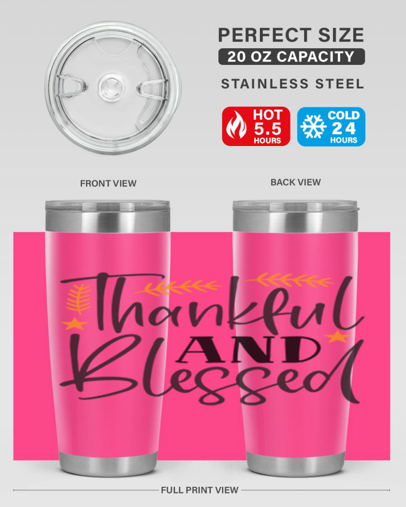 Thankfulandblessed 608#- fall- Tumbler