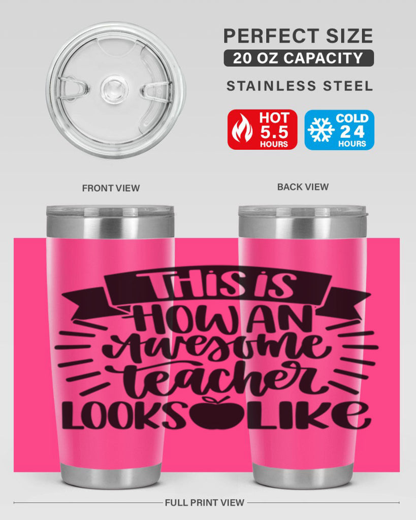 This Is How An Awesome Style 34#- teacher- tumbler