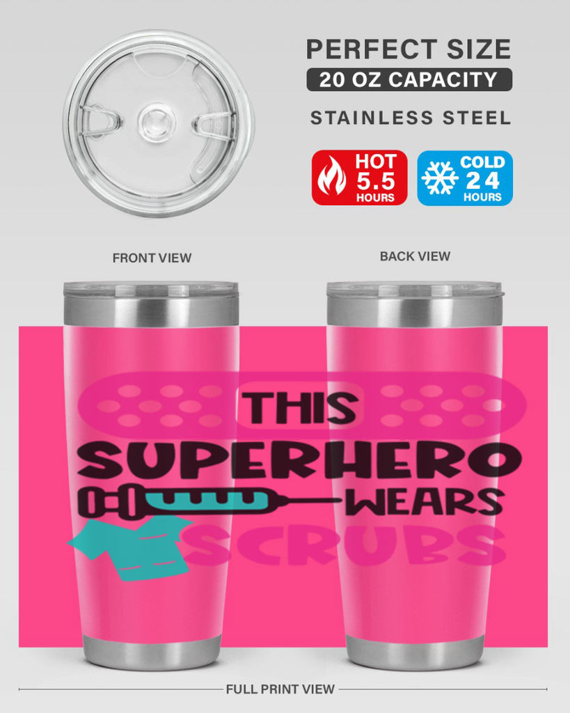 This Superhero Wears Scrubs Style Style 20#- nurse- tumbler