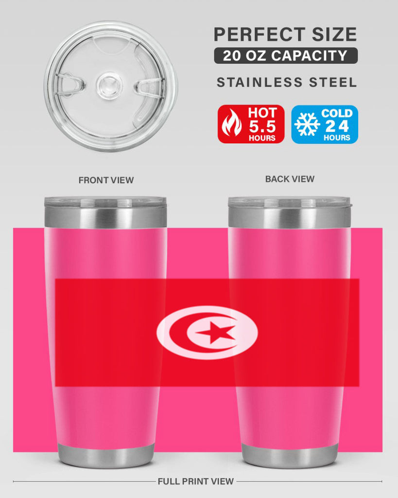 Tunisia 18#- world flags- Tumbler