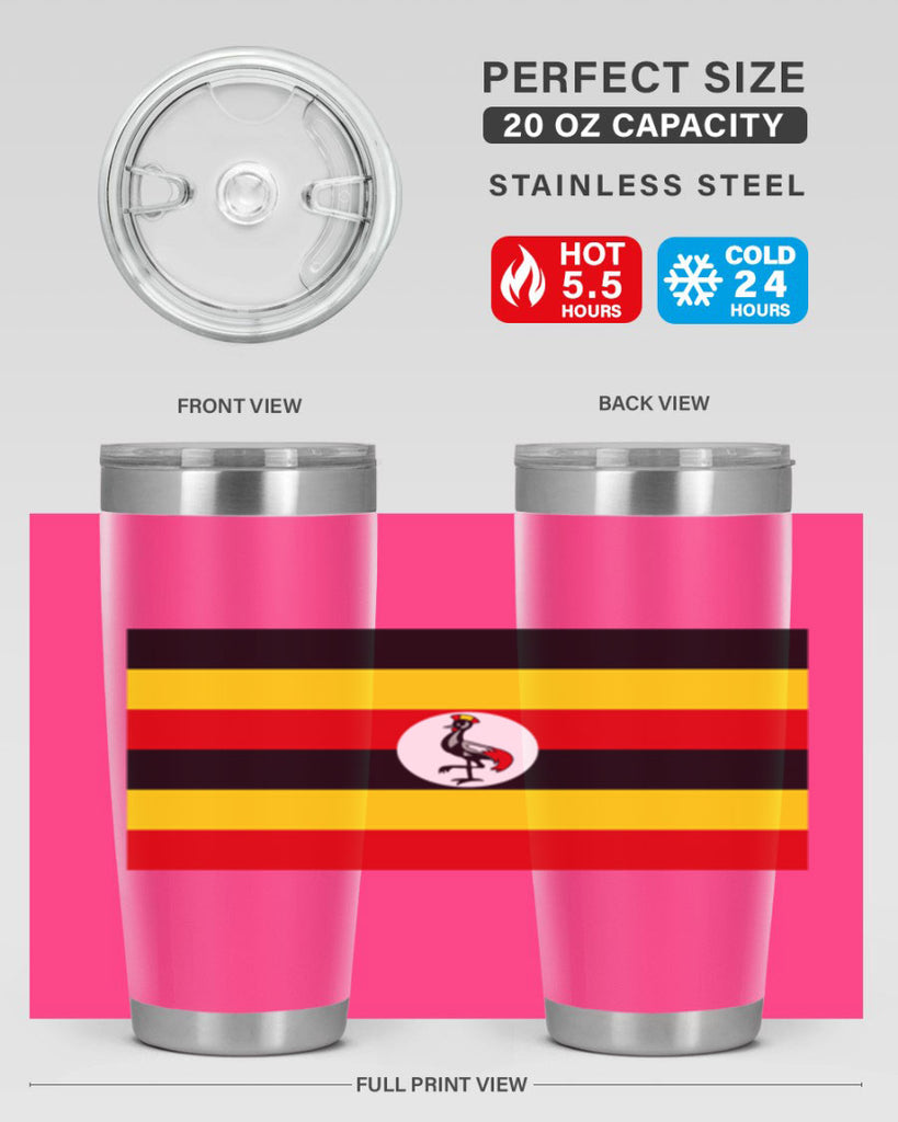 Uganda 14#- world flags- Tumbler