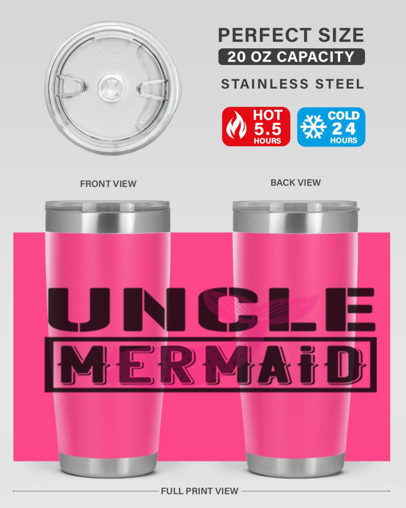 Uncle mermaid 634#- mermaid- Tumbler