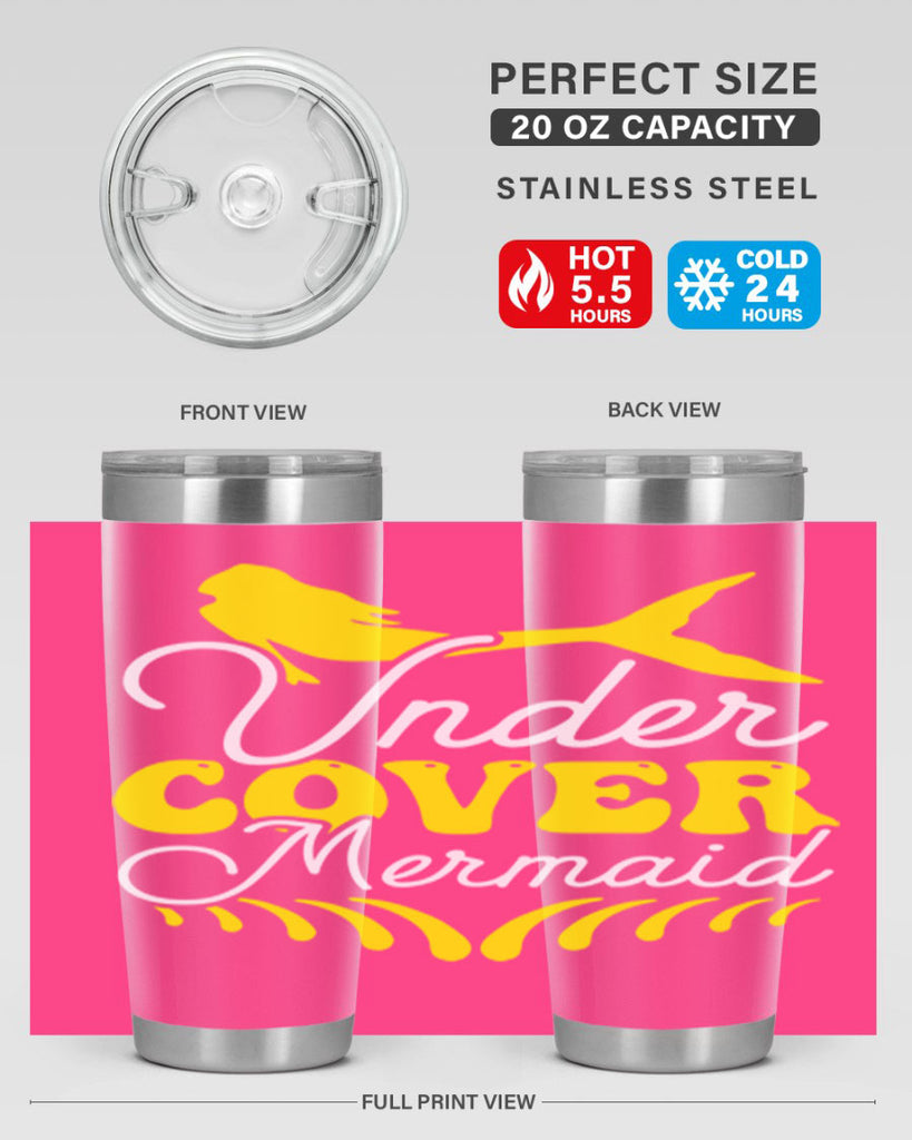 Under Cover Mermaid 637#- mermaid- Tumbler