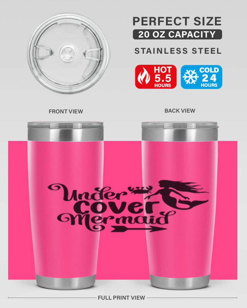 Under Cover Mermaid 641#- mermaid- Tumbler