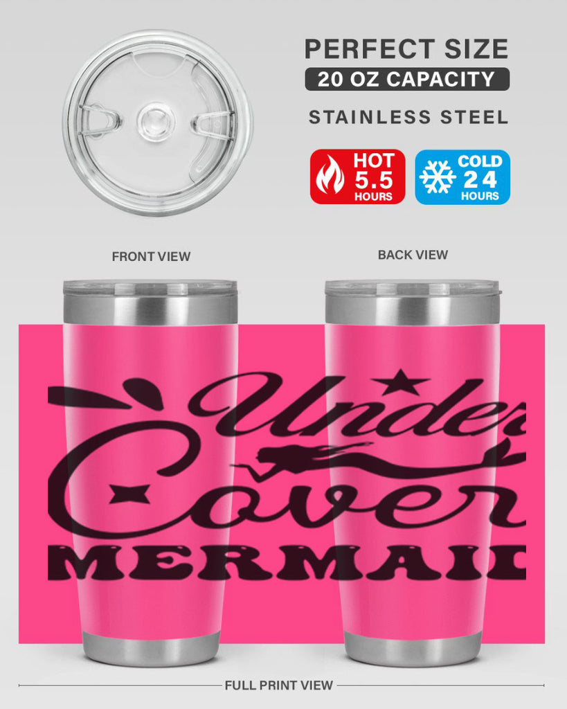 Under cover mermaid 646#- mermaid- Tumbler