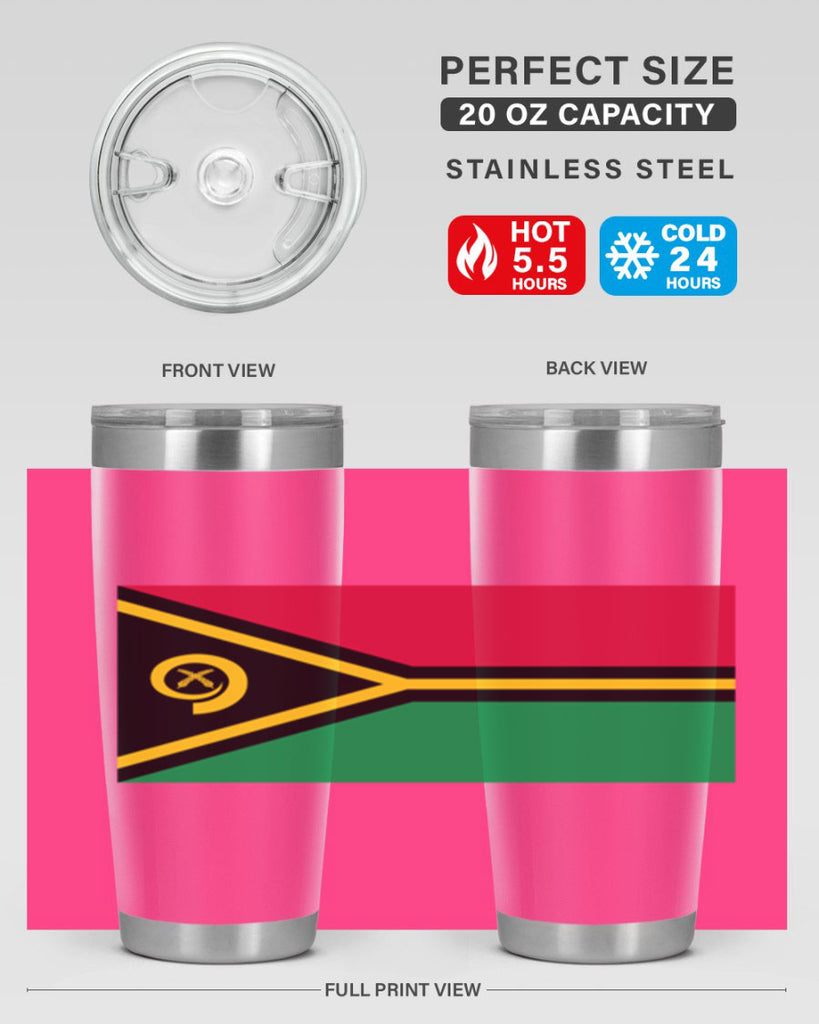 Vanuatu 7#- world flags- Tumbler