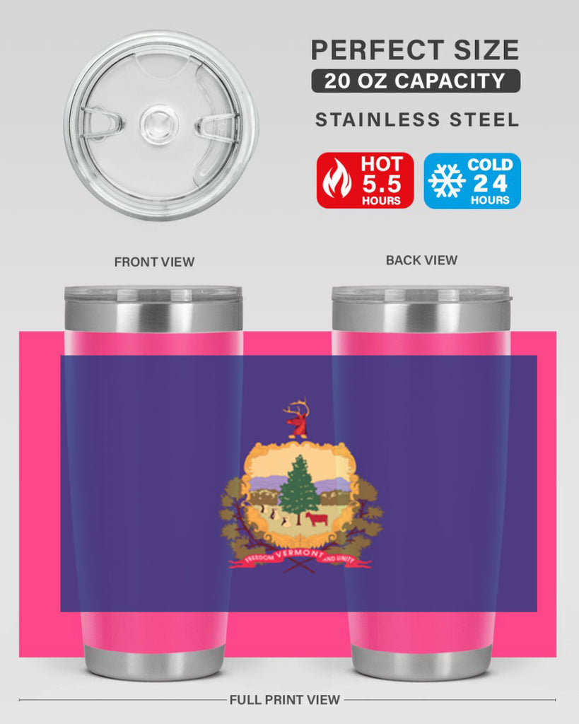 Vermont 7#- Us Flags- Tumbler