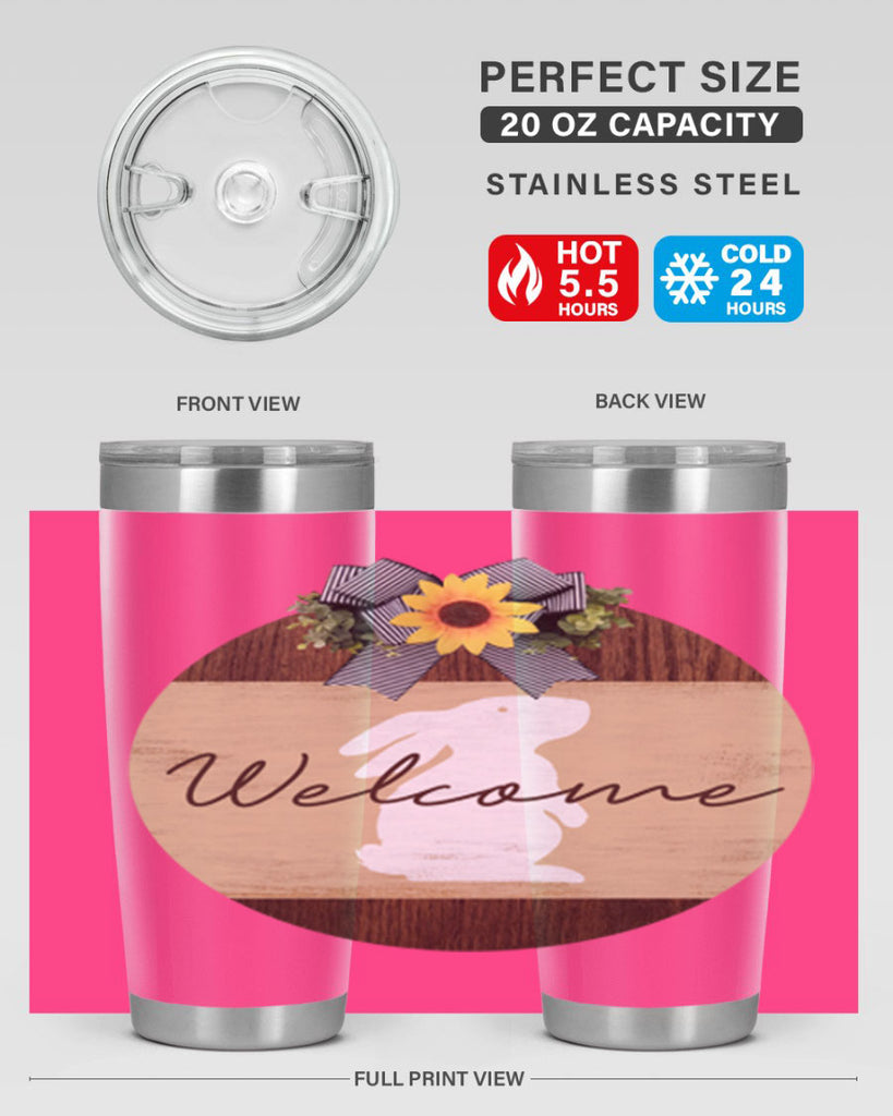 Welcome Bunny Mockup568#- spring- Tumbler