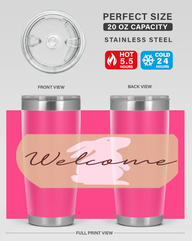Welcome Bunny569#- spring- Tumbler