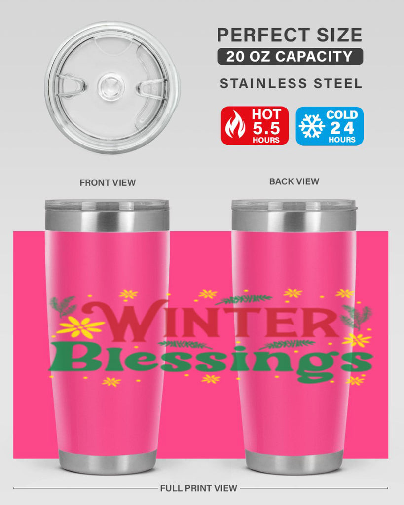 Winter Blessings 548#- winter- Tumbler