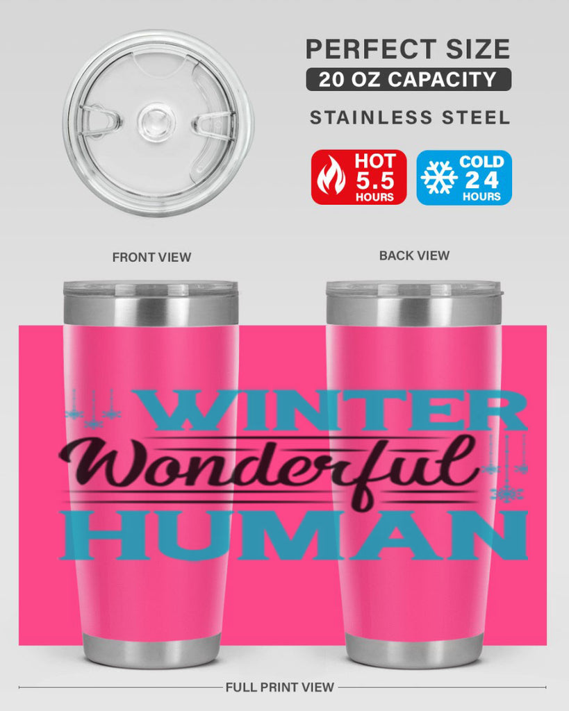 Winter Wonderful Time 569#- winter- Tumbler