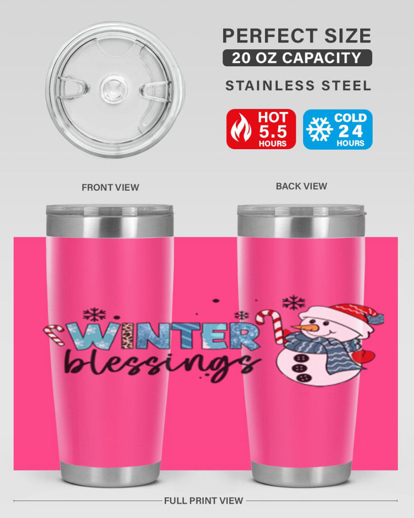 Winter blessings 570#- winter- Tumbler