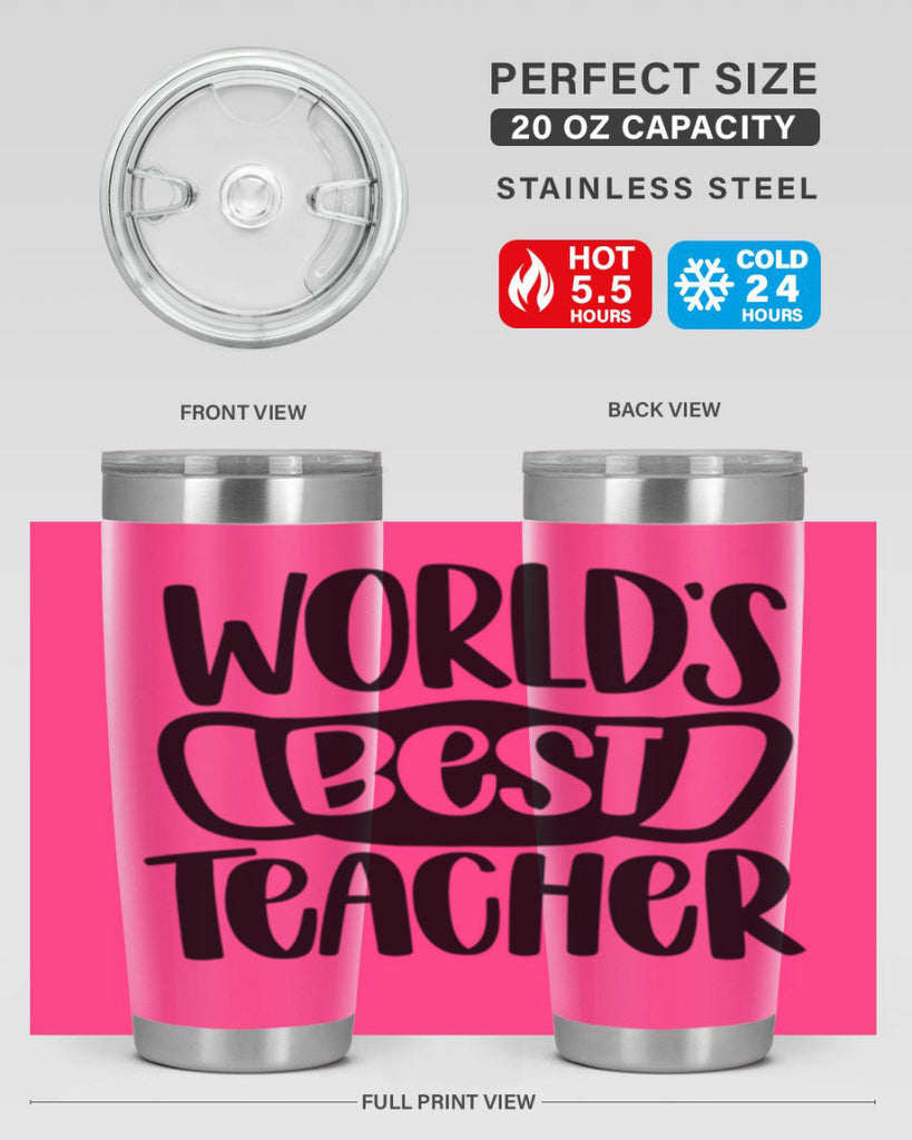 Worlds Best Teacher Style 27#- teacher- tumbler