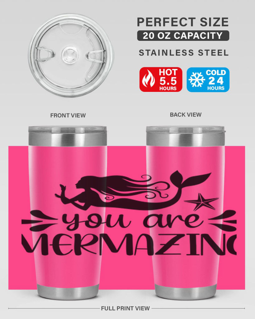 You are mermazing 687#- mermaid- Tumbler