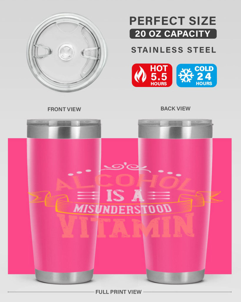 alcohol is a misunderstood vitamin 50#- cooking- Tumbler
