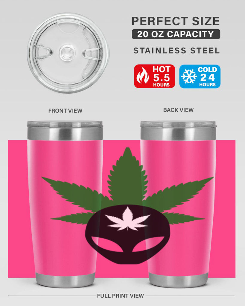 alien cannabis 11#- marijuana- Tumbler