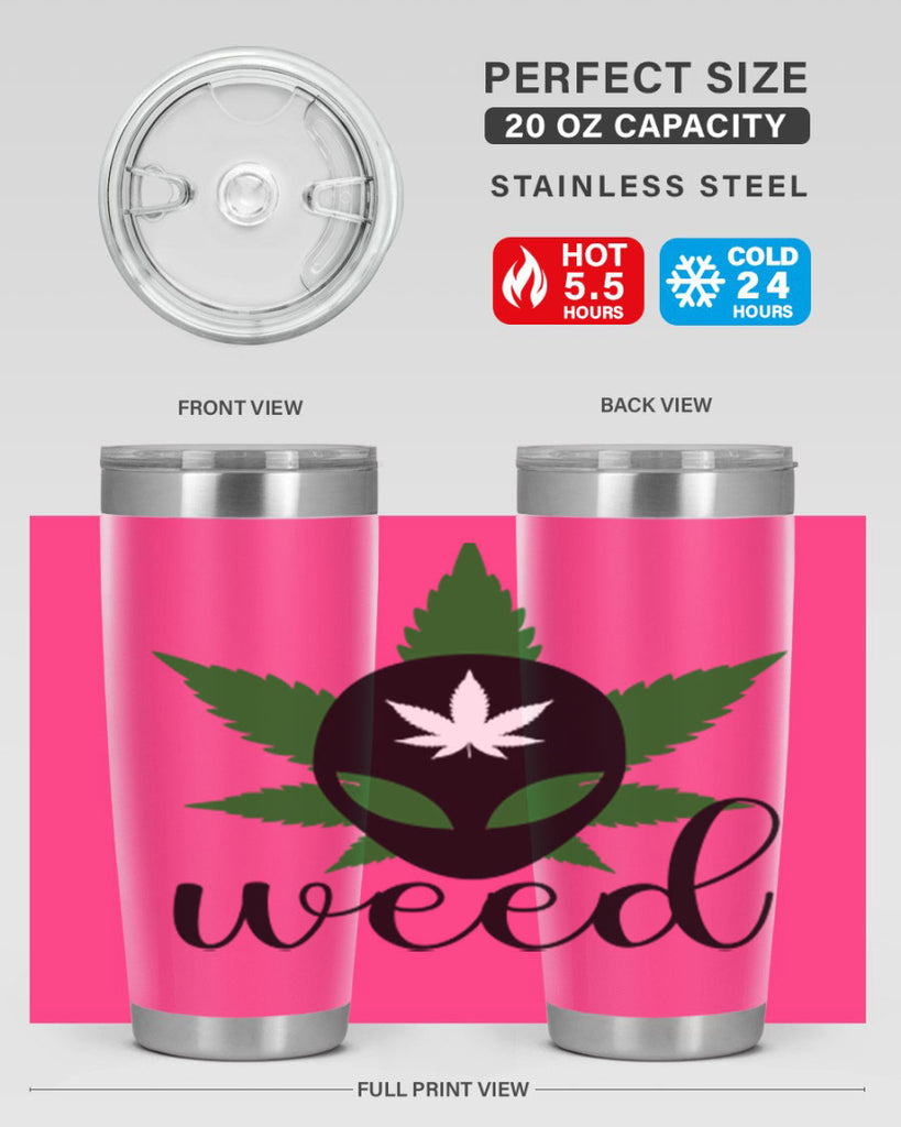 alien weed 12#- marijuana- Tumbler