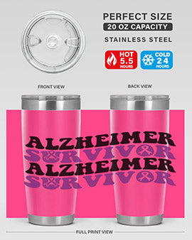 alzheimer survivor 9#- alzheimers- Tumbler