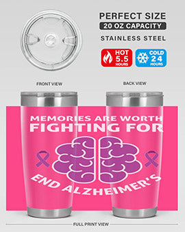 alzheimers awareness style 34#- alzheimers- Tumbler