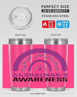 alzheimers awareness style 42#- alzheimers- Tumbler