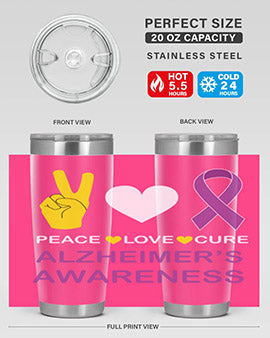 alzheimers awareness style 70#- alzheimers- Tumbler