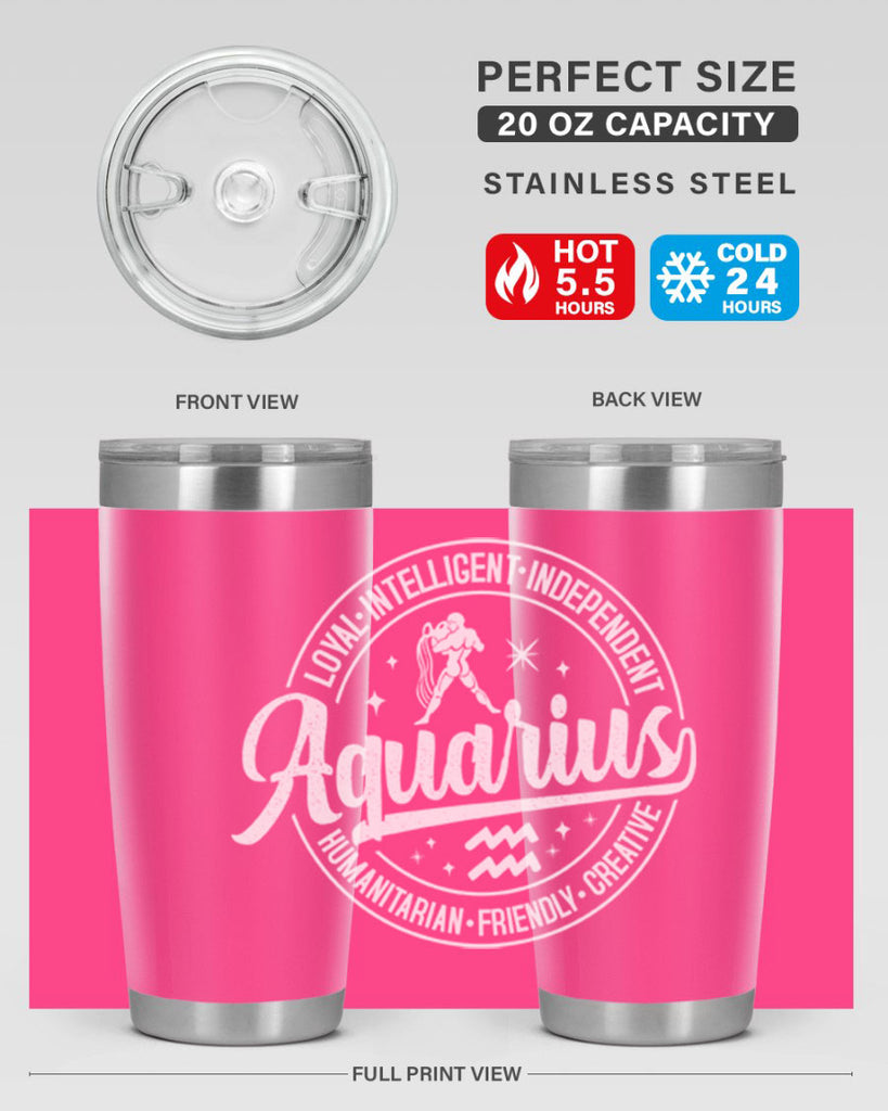 aquarius 77#- zodiac- Tumbler