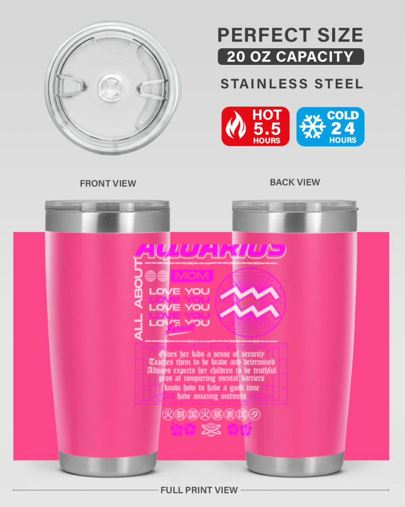 aquarius 86#- zodiac- Tumbler