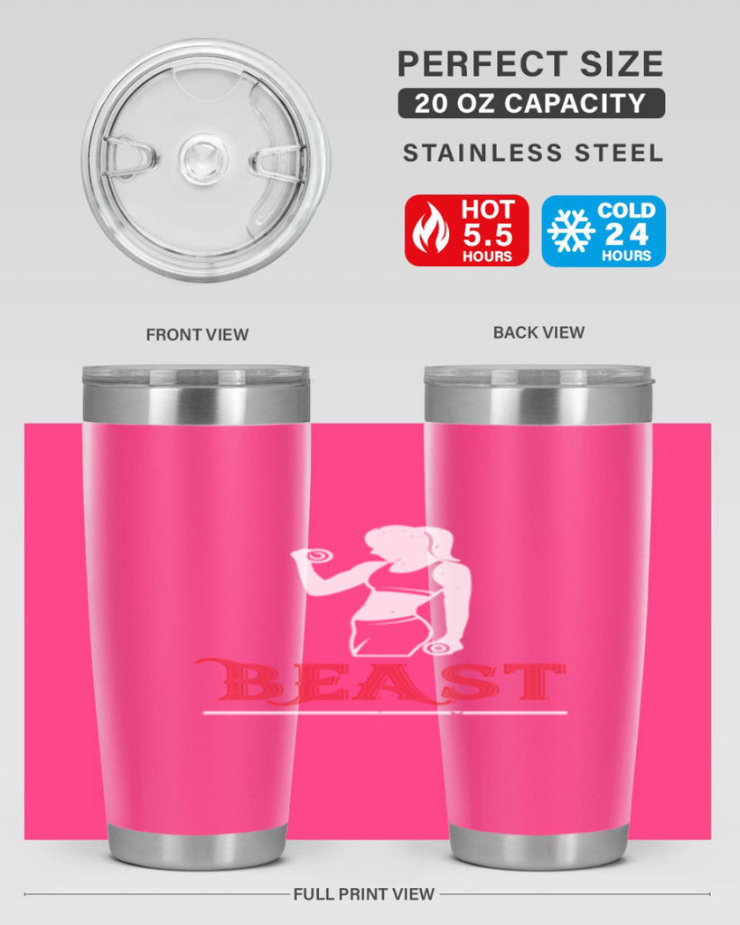 beast 102#- gym- Tumbler