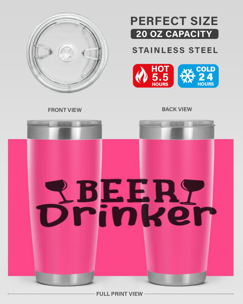 beer drinker 133#- beer- Tumbler