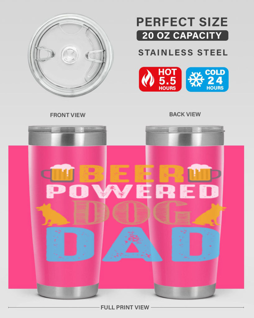 beer power dog dad 145#- beer- Tumbler