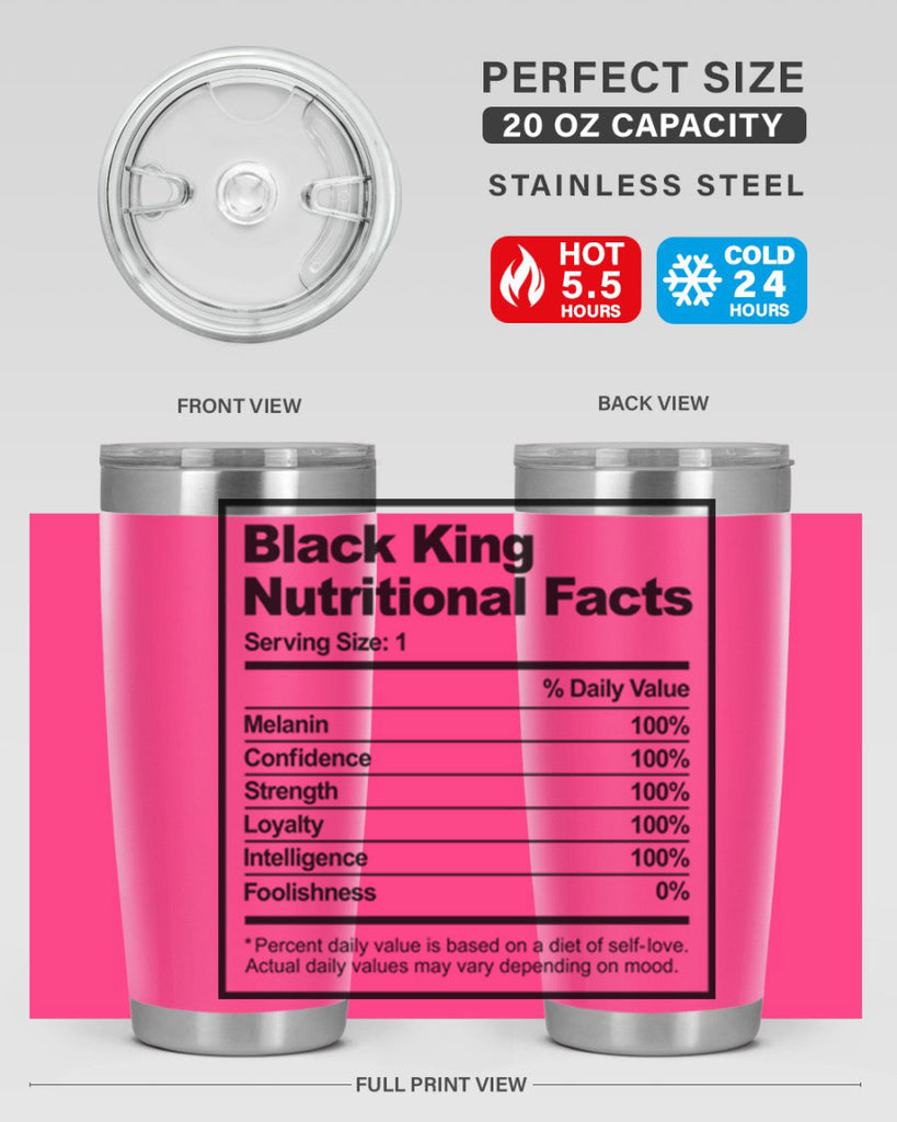 black king nutritional facts 231#- black words phrases- Cotton Tank