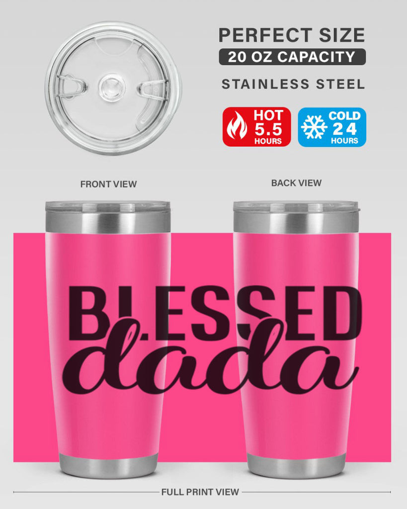 blessed dada 34#- dad- Tumbler