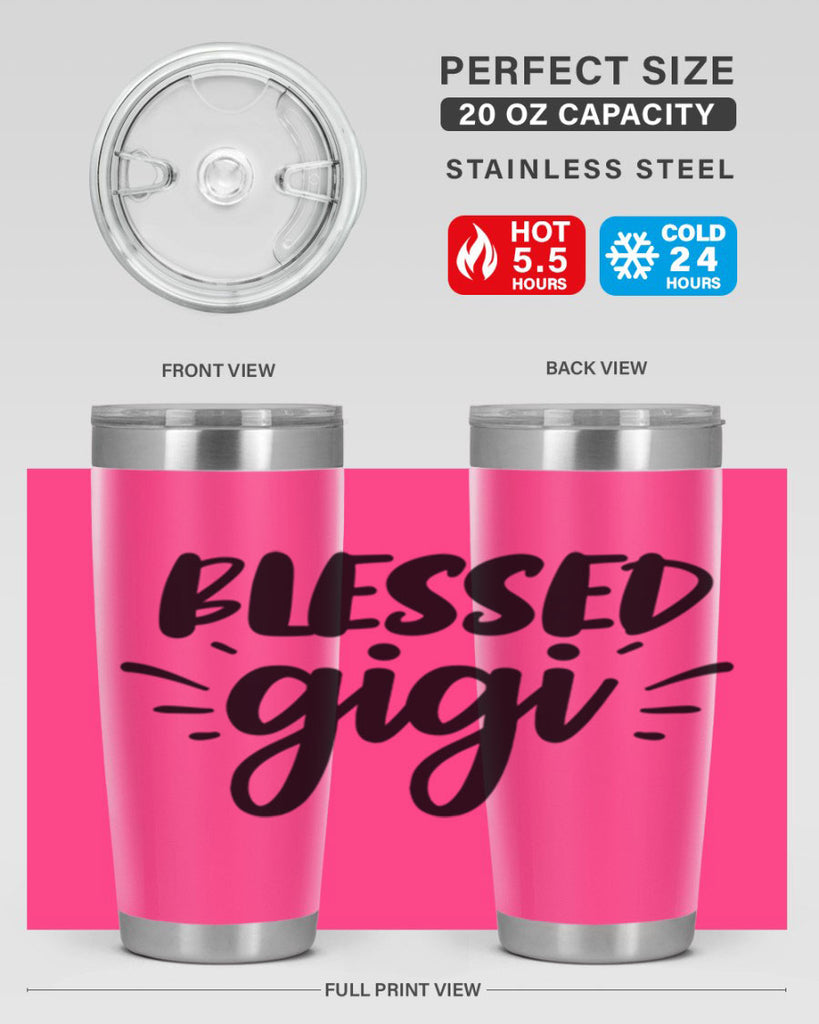 blessed gigi 64#- grandma - nana- Tumbler