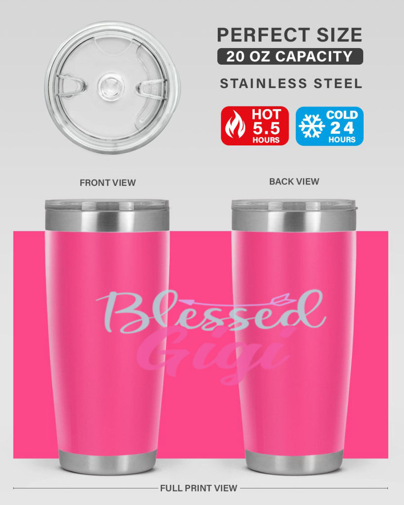 blessed gigi 65#- grandma - nana- Tumbler