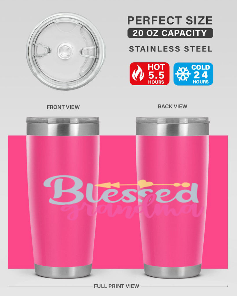 blessed grandma 63#- grandma - nana- Tumbler