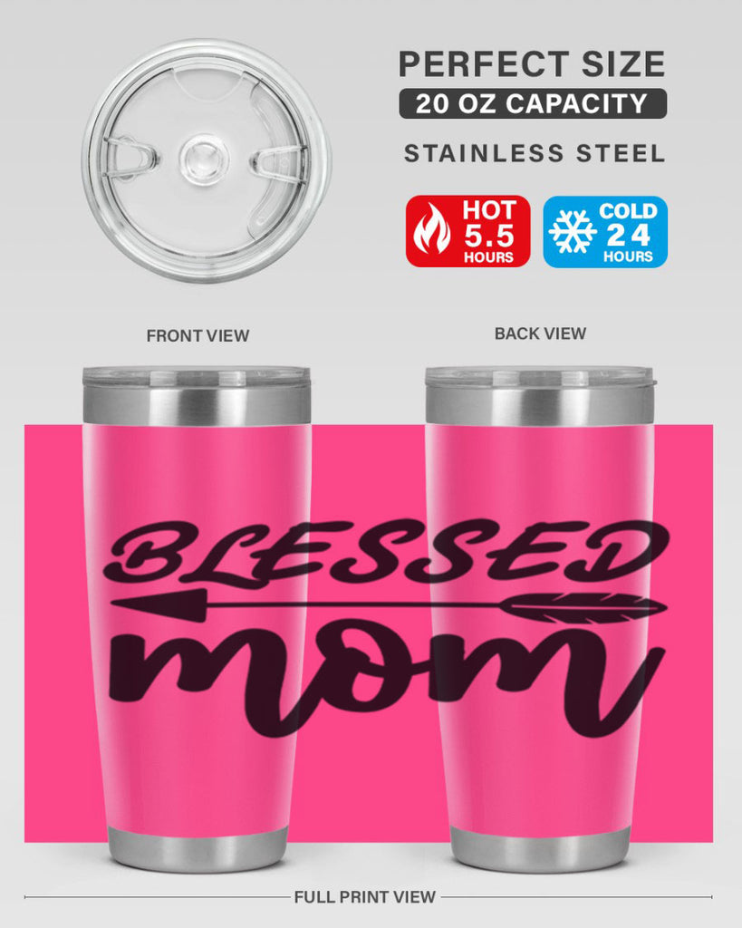 blessed mom 270#- mom- Tumbler